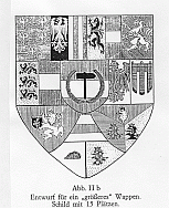 "Greres Wappen" 1919 -
                          Einschluss deutschsprachiger Gebiete auerhalb
                          der heutigen Grenzen sterreichs